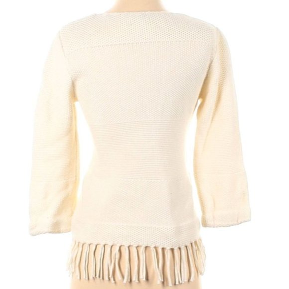 Burgess knit sweater with fringe hem - Picture 2 of 9